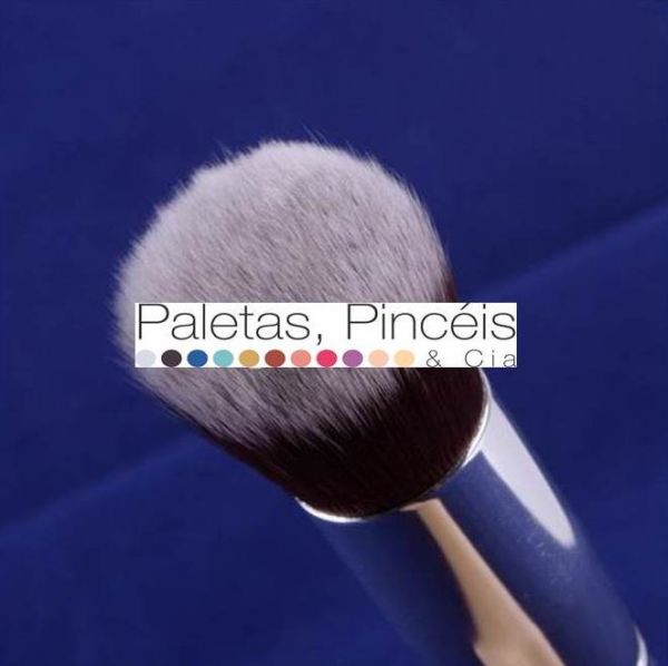 kit com 4 pinceis sinteticos para o rosto - branco