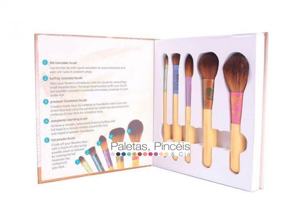 kit de pinceis ecotools - fresh e flawless