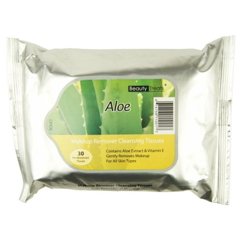 lenços removedor de maquiagem - Beauty Treats - aloe vera