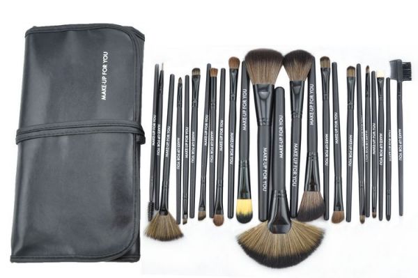 Kit de 24 pinceis - makeup for you - preto